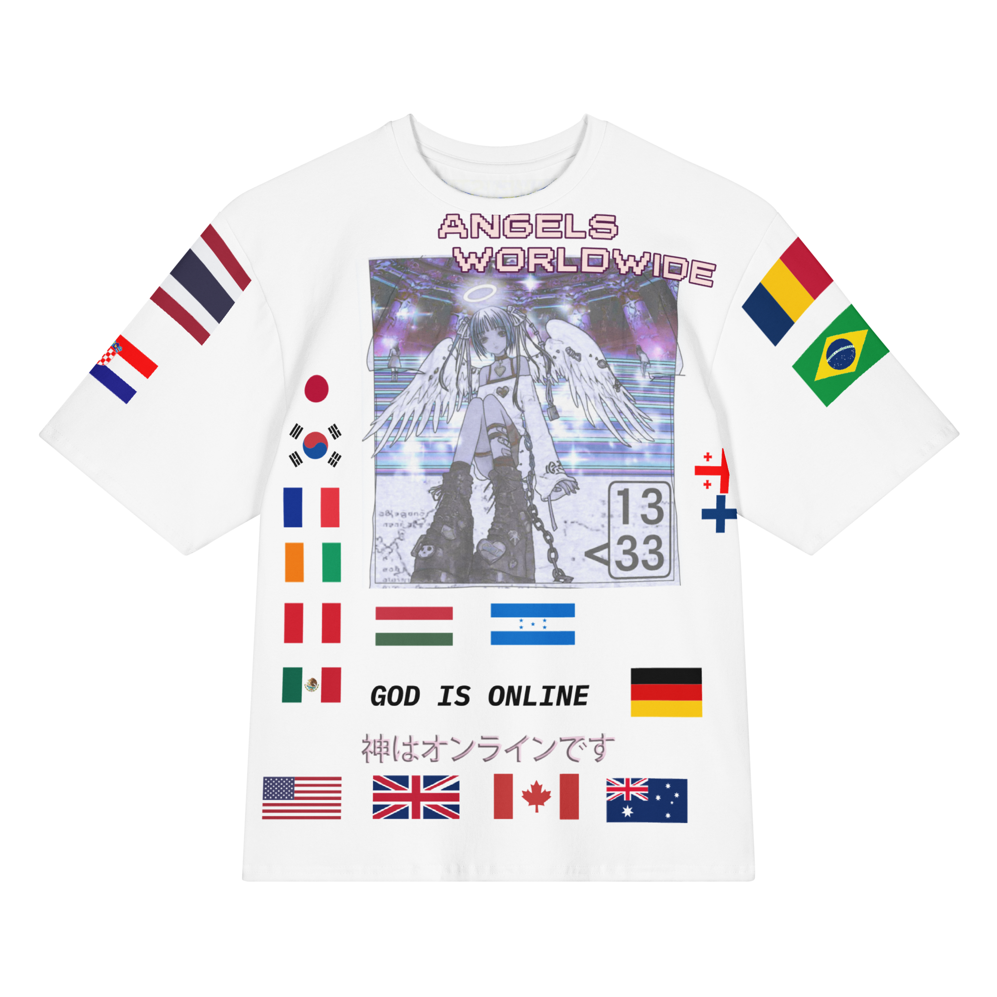 Worldwide Angel Oversized T-Shirt