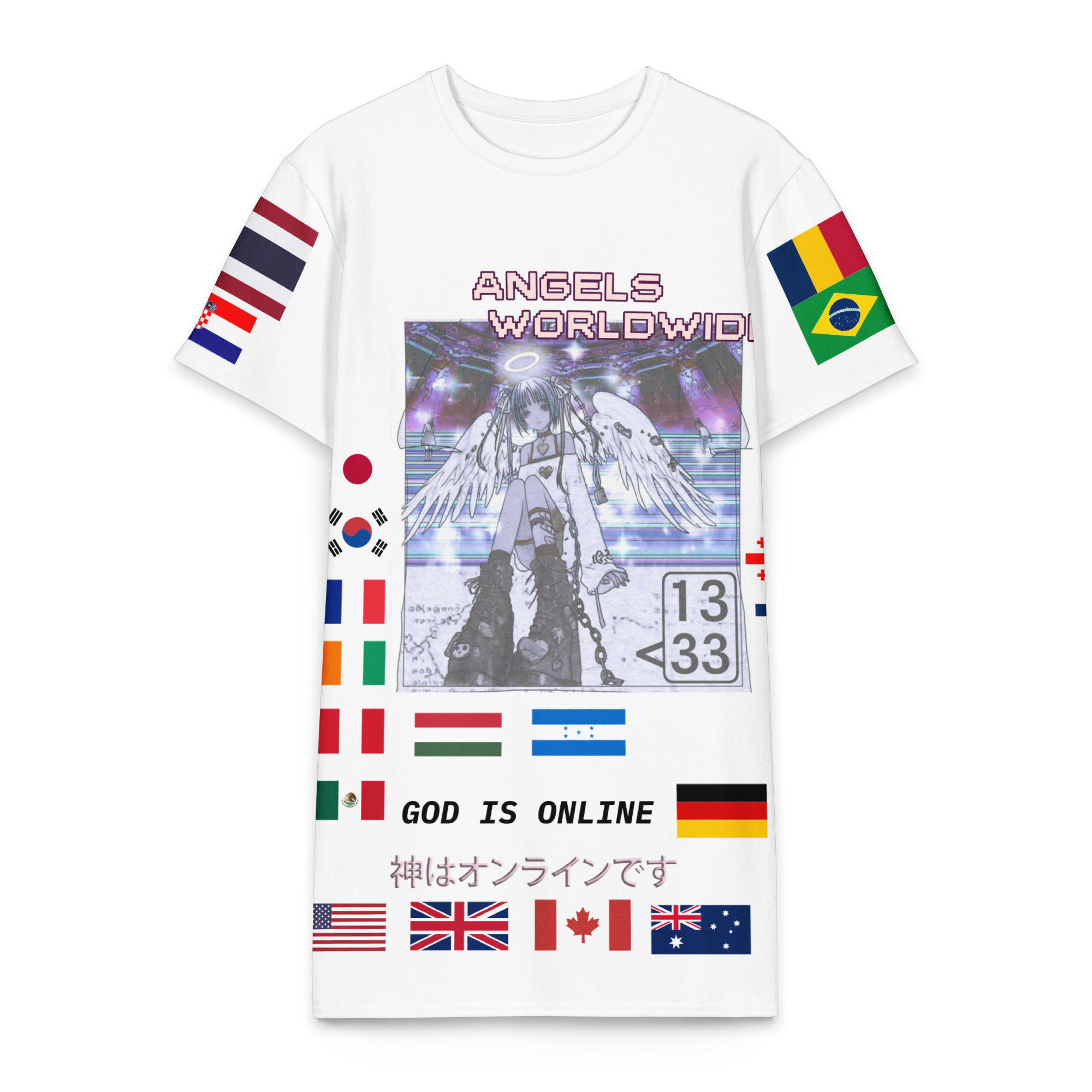 Worldwide Angel T-Shirt Dress