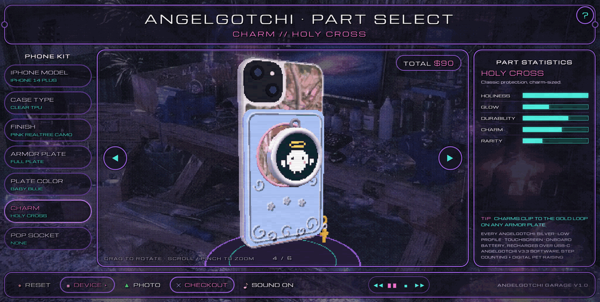 Angelgotchi Builder - design your iPhone case in 3D