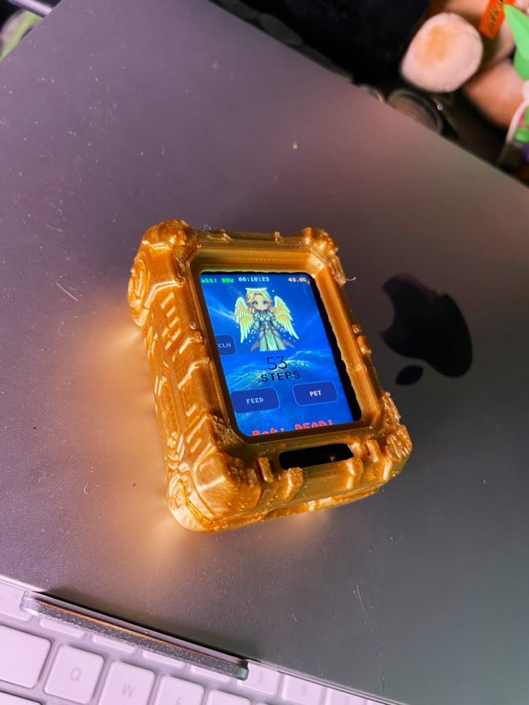 Angelgotchi v2 device lifestyle shot