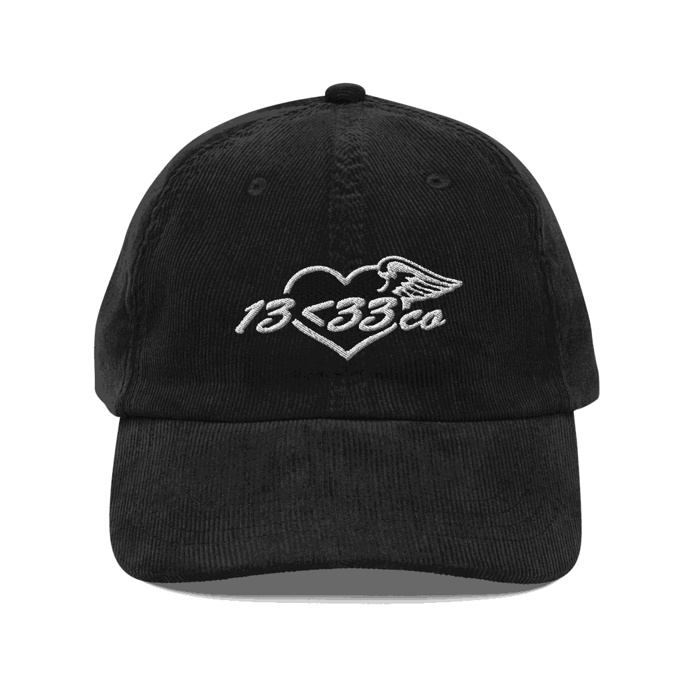 Winged Heart Corduroy Cap