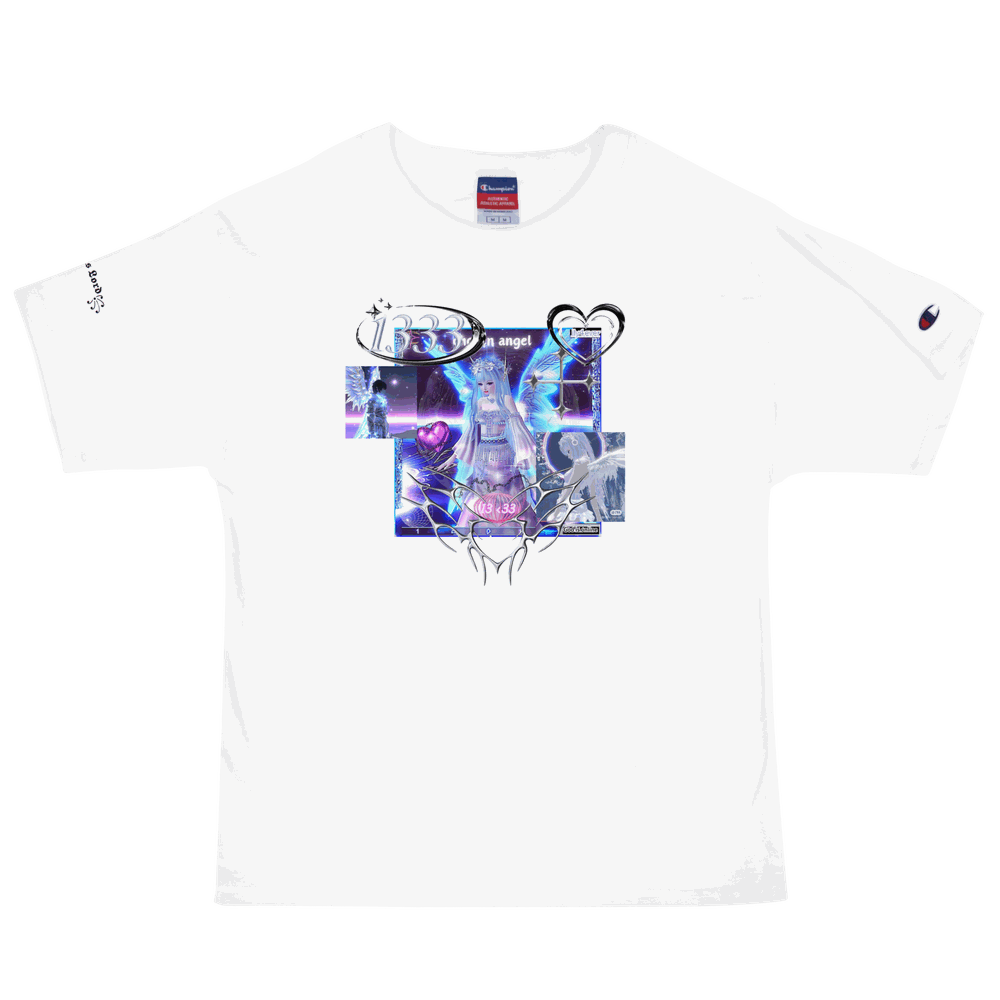 Angel Collage Champion Tee