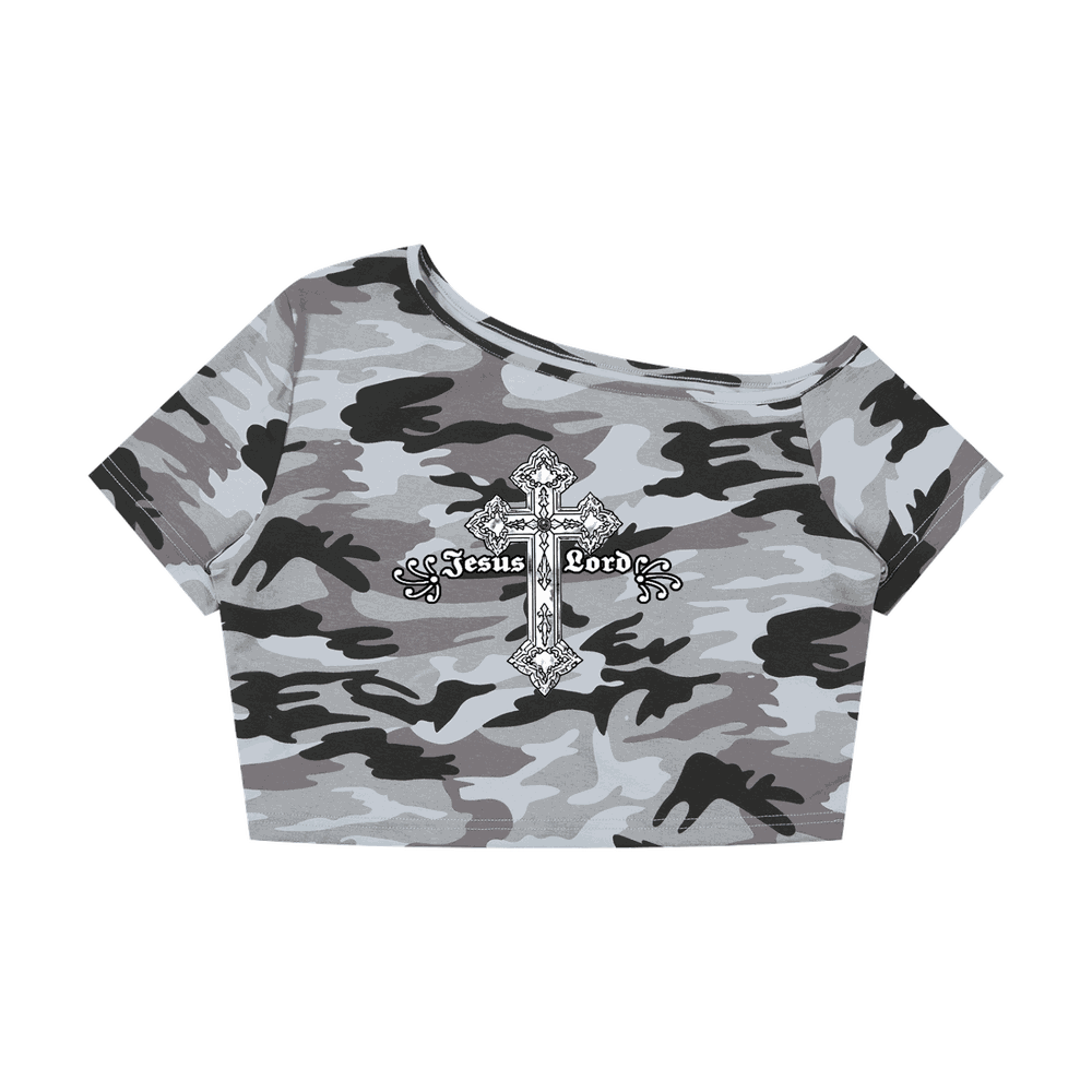 Camo Off Shoulder