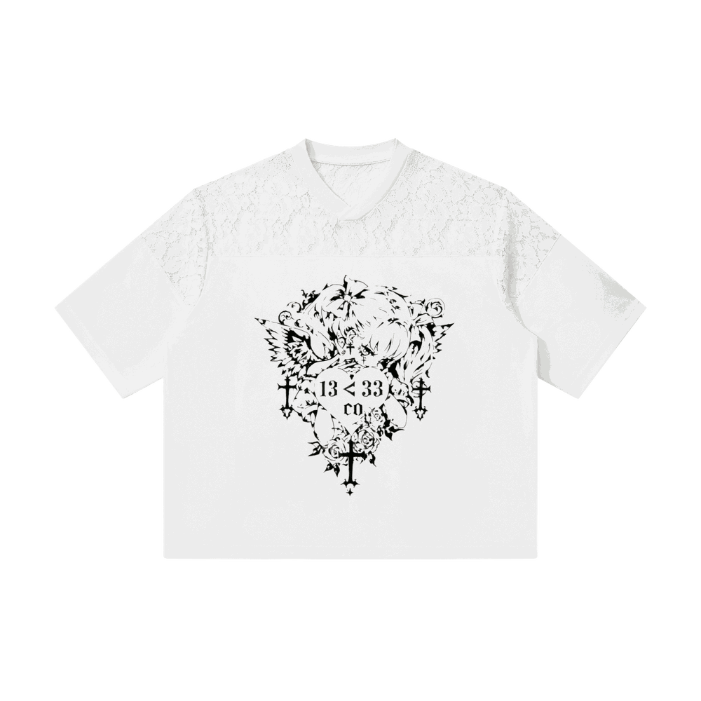 Lace Paneling Shirt